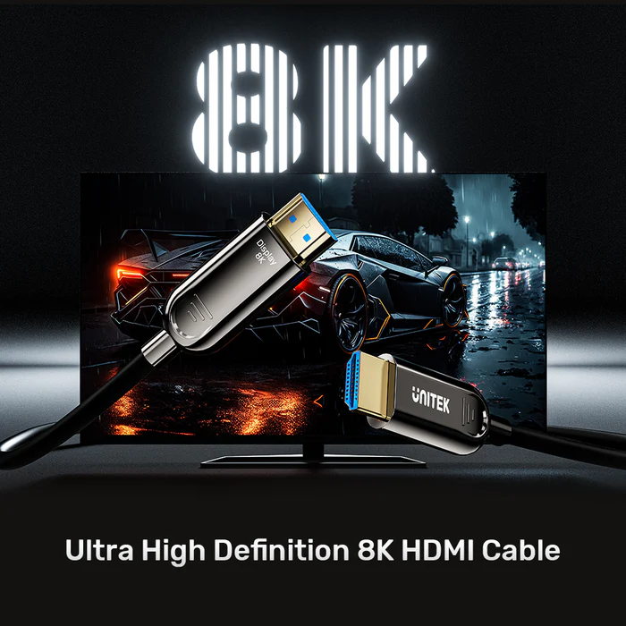 Unitek Active Optical HDMI 2.1 Cable 8K60Hz 15.0m C11085GY-15M