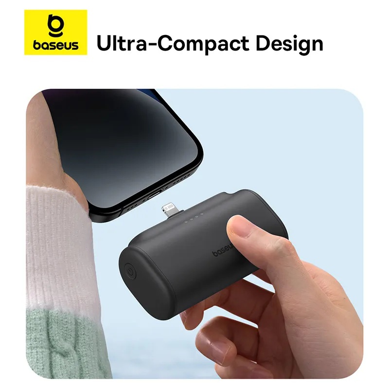 Baseus Powerbank 20W 5000mAh Plug-In Lightning 20W Black