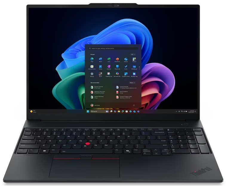 Lenovo Notebook ThinkPad E16 G4 - Intel Core Ultra 7 355, 16GB RAM, 512GB SSD, Intel Graphics, 16" WUXGA, Windows 11 Pro