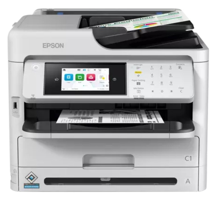 EPSON PRINTER ALL IN ONE MONOCHROME BUSINESS WF-M5899DWF, PRINT, SCAN, COPY, FAX, 1.200 x 2.400 DPI, 25PPM, DUPLEX, USB, WIFI, WIFI DIRECT, LAN, 1YW