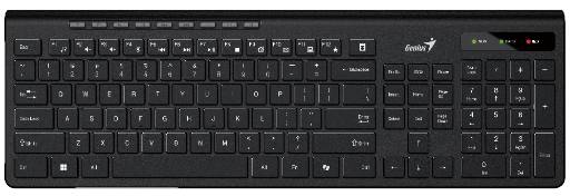 Genius Keyboard Wireless AI Chocolate Keys + 8 Hot Keys SlimStar 7230 English