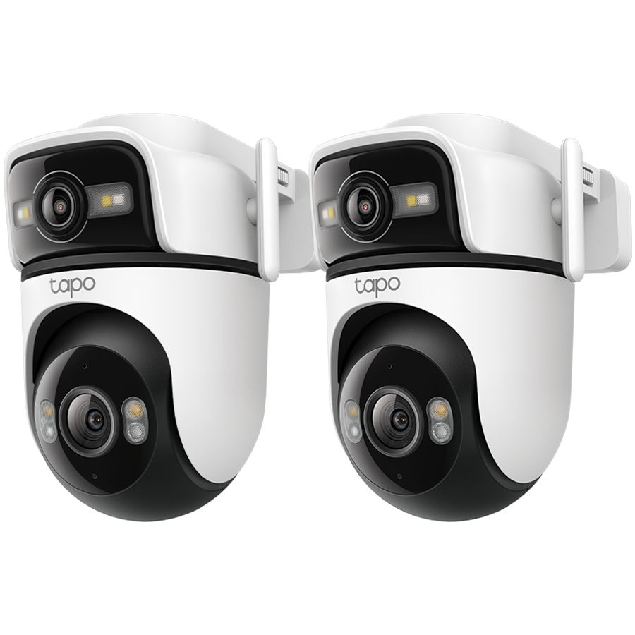 [TAPO C545D] TP-LINK IP CAMERA, INDOOR/OUTDOOR DUAL LENS PAN/TILT SECURITY CAMERA, 2K 3MP (2304 x 1296 PX) + 2K 3MP (2304 x 1296 PX) WI-FI, IP66, GOOGLE ASSISTANT, AMAZON ALEXA, SAMSUNG SMART THINGS
