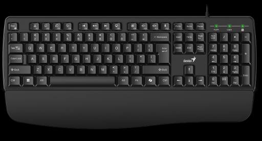 Genius Keyboard Wired AI with Palm Rest KB-123 English