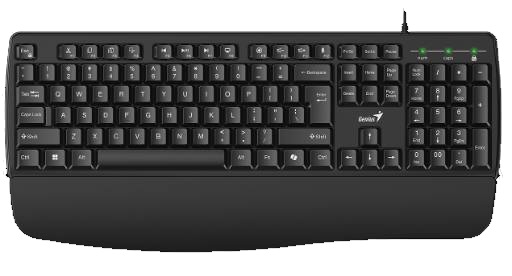 [29567] Genius Keyboard Wired AI with Palm Rest KB-123 English