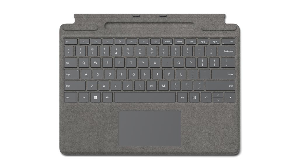 Microsoft Surface Pro Signature Keyboard Microsoft Cover port Platinum