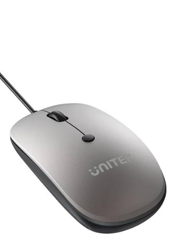[29547] Unitek Mouse Wired USB-A SlimTrack T060 Space Grey