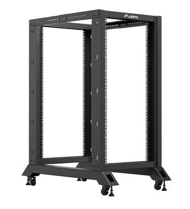 [29535] Lanberg Open Rack 19" 22U Adj.Depth 600-1000mm Black