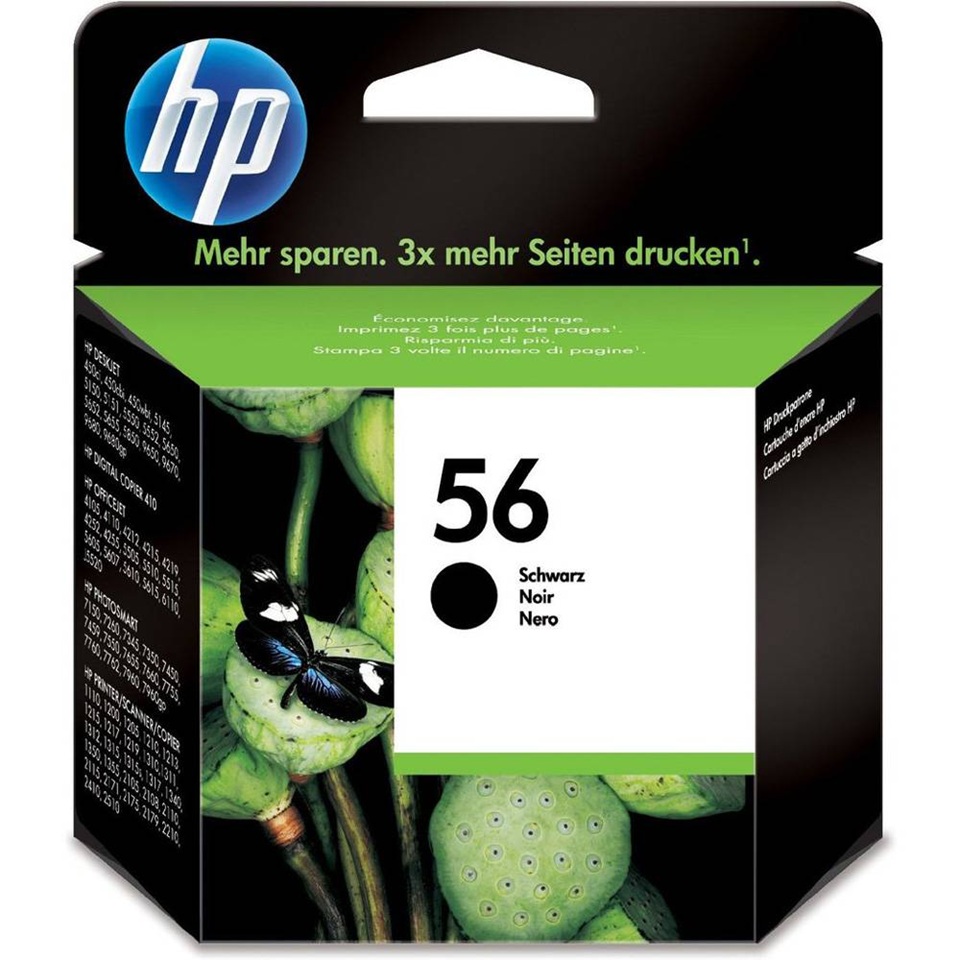 [C6656AE] C6656A HP56 BLACK INK CARTRIDGE 520P DJ 450/51XX/55XX/56XX/5850/96XX/410/Fax1240