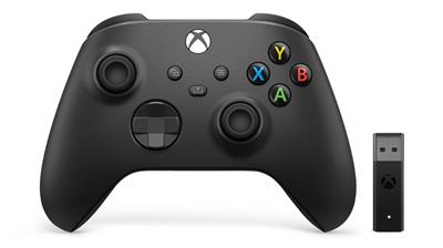 [1VA-00002] Microsoft Xbox Wireless Controller + Wireless Adapter for Windows - Black