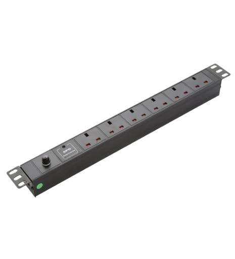 [29506] NETPRO PDU 6-Way 1U with Circuit Breaker 13A NP-CPDU6-CB UK