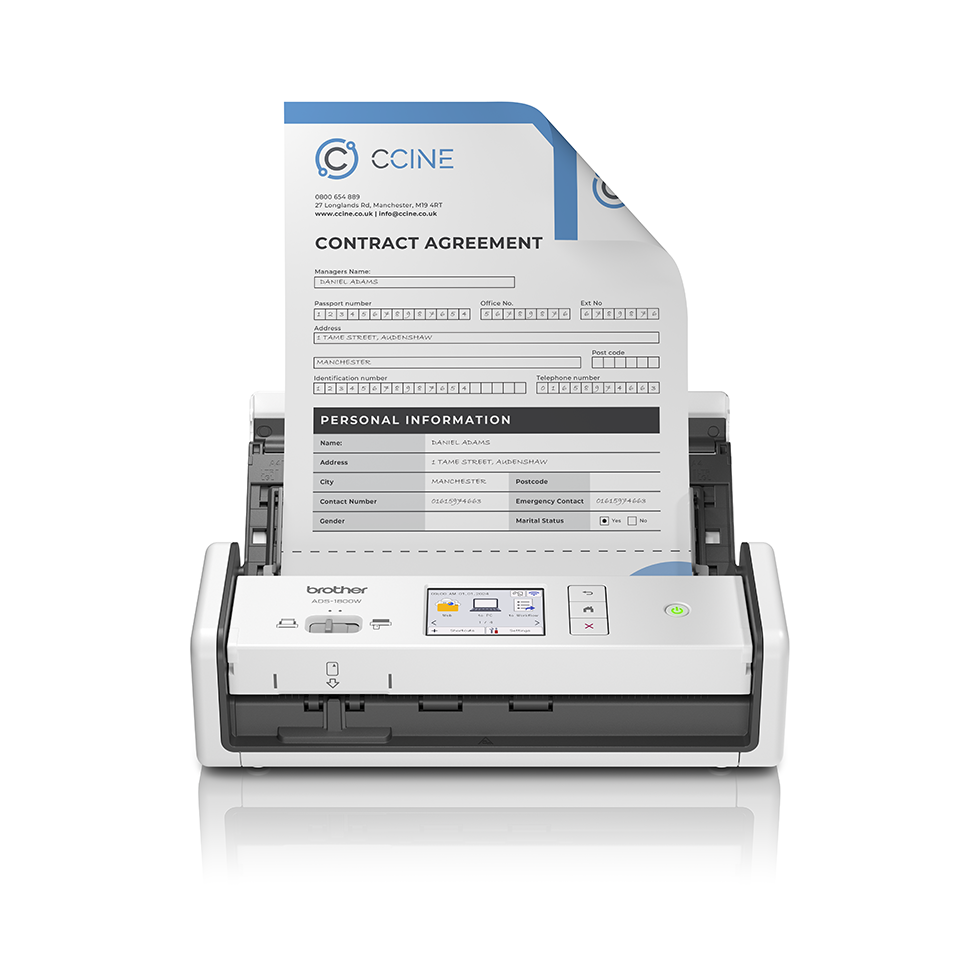 [4977766832274] ADS1800W BROTHER Compact Document Scanner Wireless