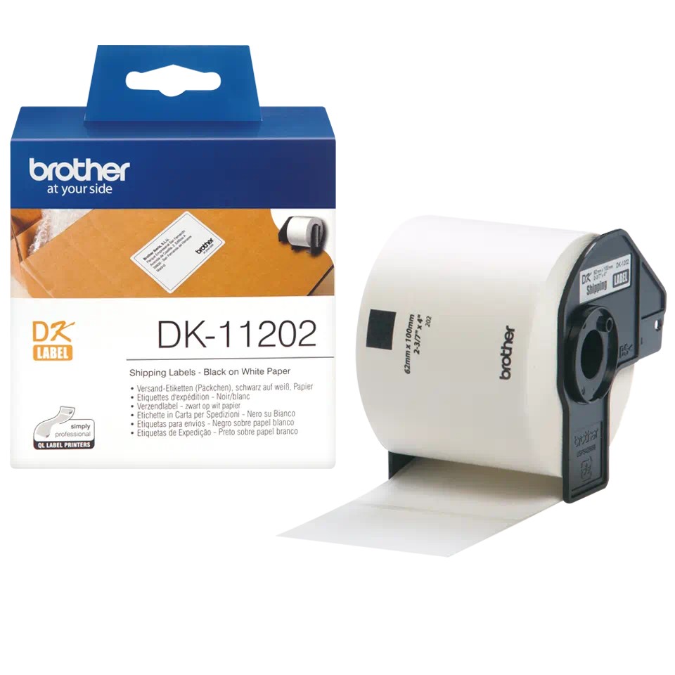 [4977766628143] DK11202 BROTHER Shipping labels 300/Roll (62mm x 100mm)