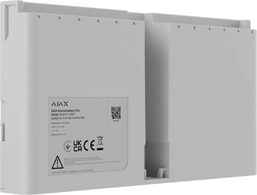 [29480] Ajax EN54 Fire Detection Internal Battery For Hub/Rex (72h) White