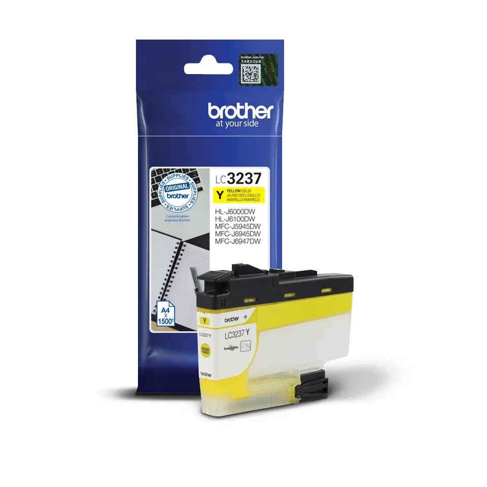[4977766788076] LC3237Y INK CARTRIDGE YELLOW 1500P MFCJ5945/MFCJ6945/MFCJ6947/HLLJ6000/HLLJ6100