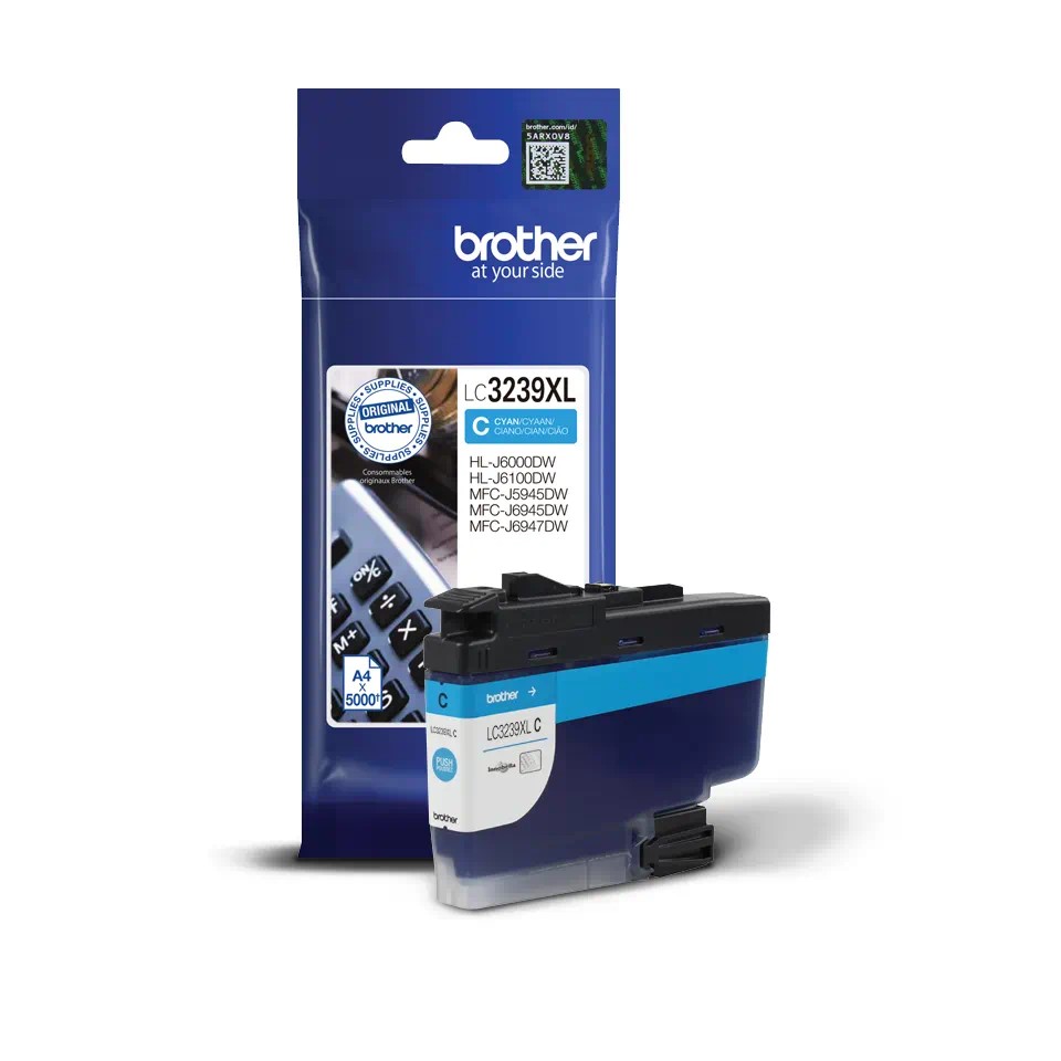 [4977766787895] LC3239XLC INK CARTRIDGE CYAN 5000P MFCJ5945/MFCJ6945/MFCJ6947/HLLJ6000/HLLJ6100