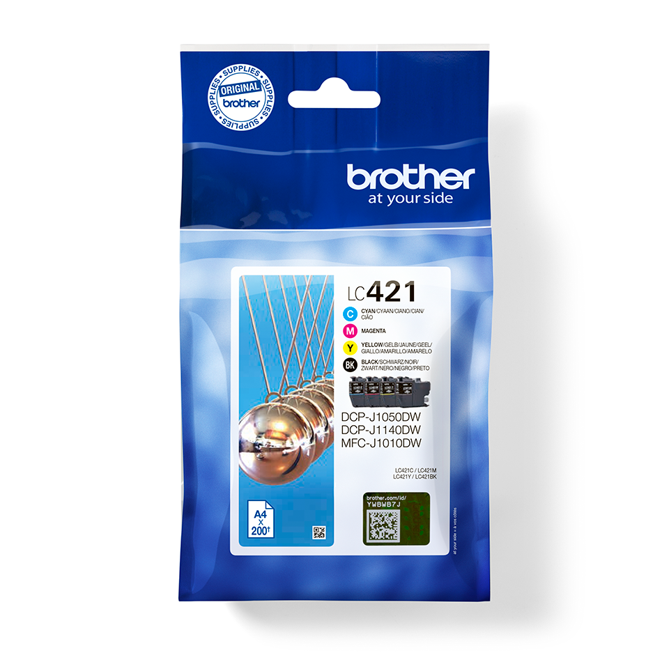[4977766813600] LC421 Value Pack ink cartridge 200 pages MFC-J1010DW