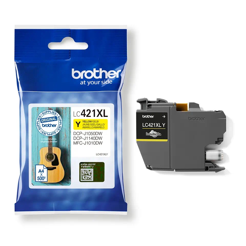 [4977766810432] LC421XLY Yellow ink cartridge 500 pages MFC-J1010DW
