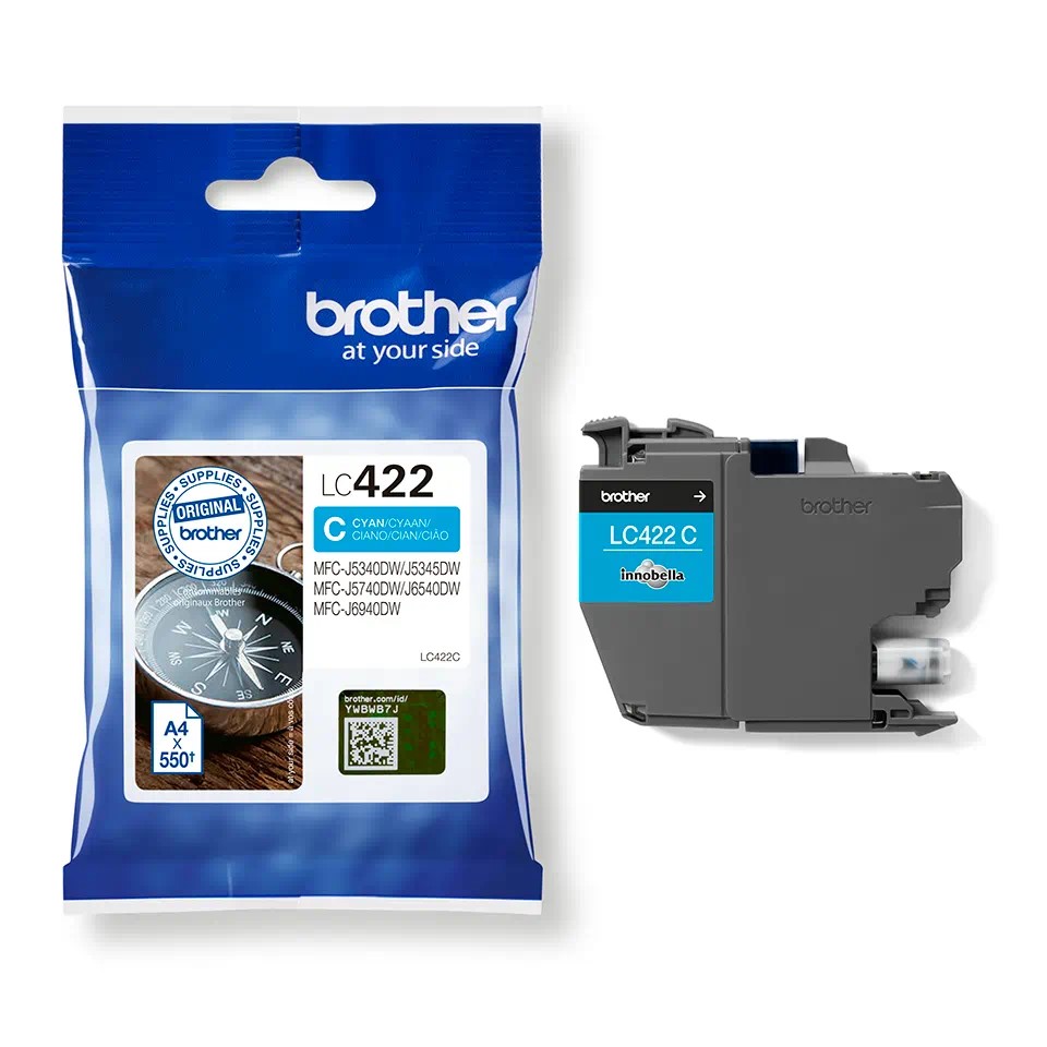 [4977766815550] LC422C (S) Cyan ink cartridge 550 pages MFCJ5340DW, 5740DW,MFCJ6540DW,MFCJ6940DW