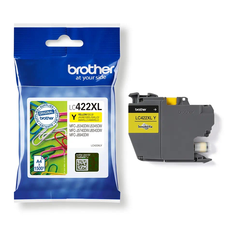 [4977766815611] LC422XLY Yellow ink cartridge 1500 pages MFCJ5340DW, 5740DW,MFCJ6540DW,MFCJ6940DW