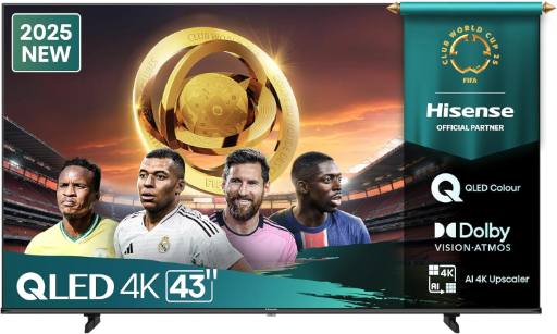 [29467] Hisense 43E7Q 43'' 4K Smart QLED TV With Dolby Vision And Dolby Atmos