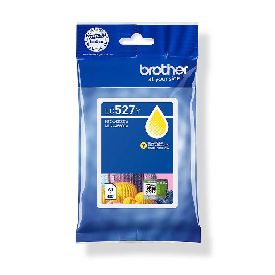 LC527Y yellow ink cartridge 900 pages ( MFCJ4350DW, MFCJ4550DW)