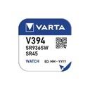 Varta Silver Oxide Coin Cell Battery 394 SR45 SW936SW (Low Drain)