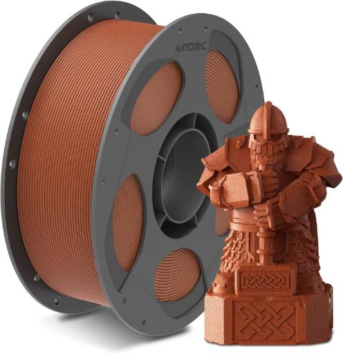 [30563] Anycubic PLA Filament Brick Red 1Kg.  Ideal Usage: Planters, flower pots, architectural replicas, terracotta-style pottery, tiles, and rustic home decor elements.