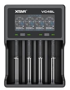 XTAR VC4SL 3A Charger w/Display 4-Slots Lithium/NIMH 10440 to 32650