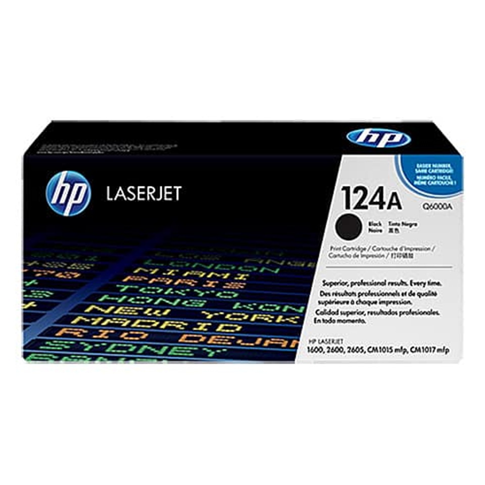 Q6000A HP124A BLACK TONER 2500P LJ 1600/2600/2605/CM1015 MFP/CM1017 MFP