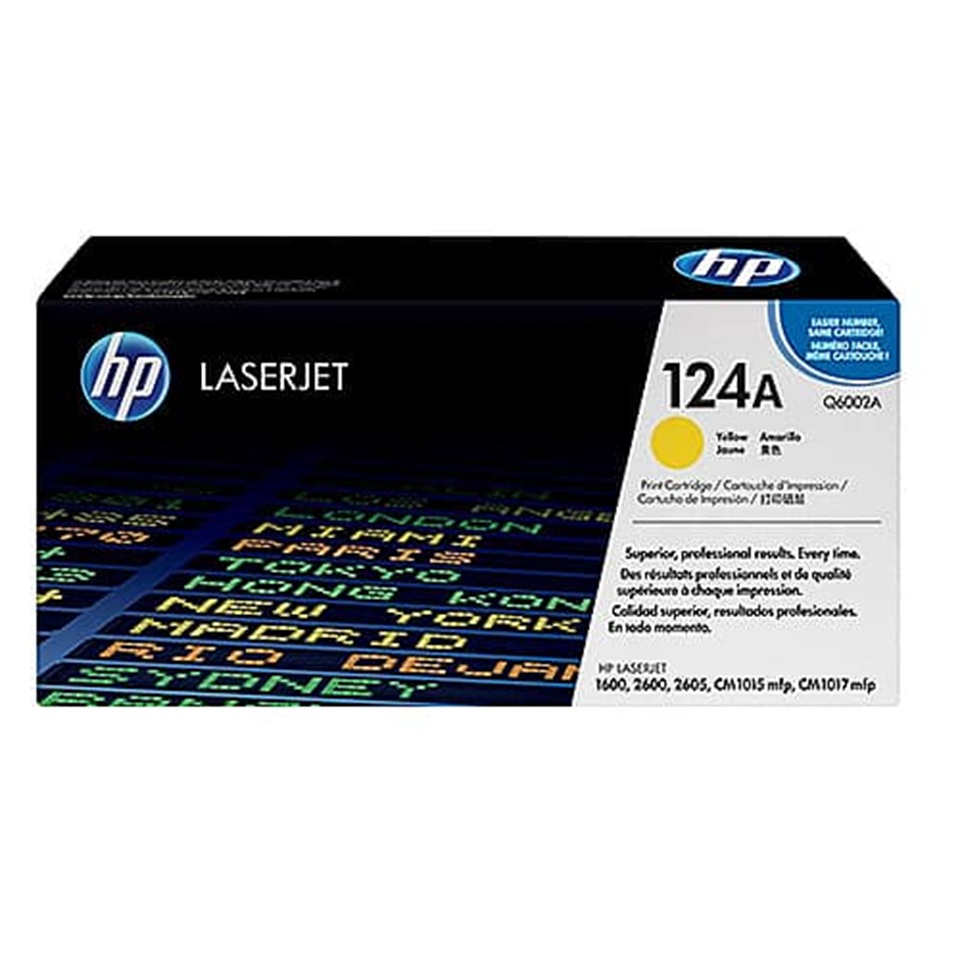 Q6002A HP124A YELLOW TONER 2000P DJ 1600/2600n/2605