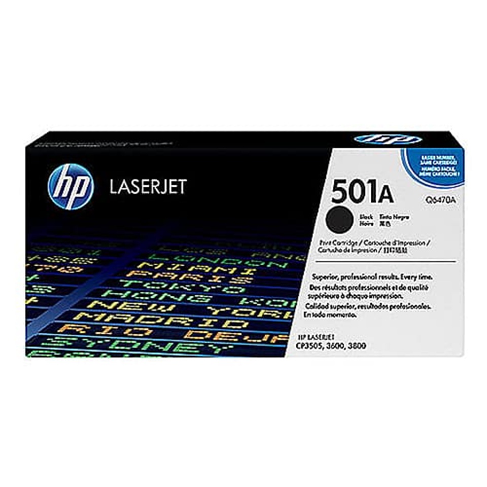 Q6470A HP501A BLACK TONER CP3505/3600/3800