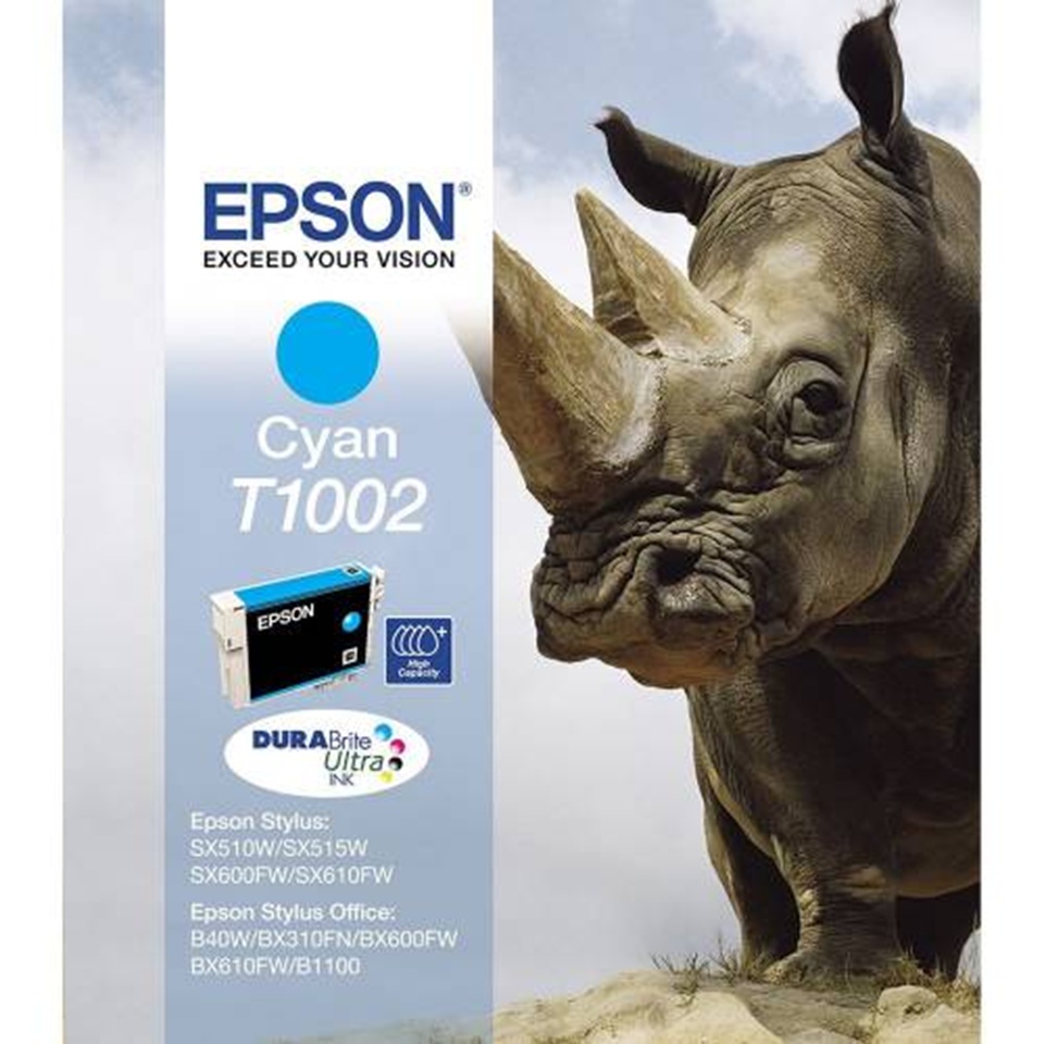 T1002 EPSON CYAN INK CARTRIDGE  B40W/BX600FW