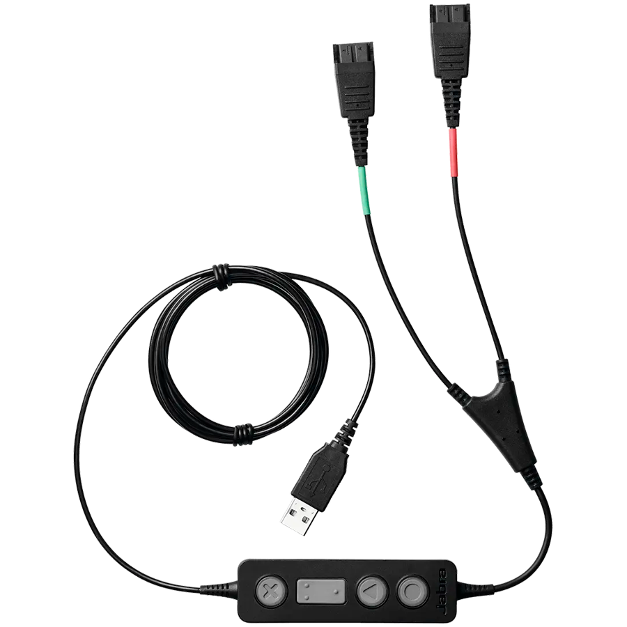 [265-09] JABRA Link 265 USB with 2 QD Training cable with mute option