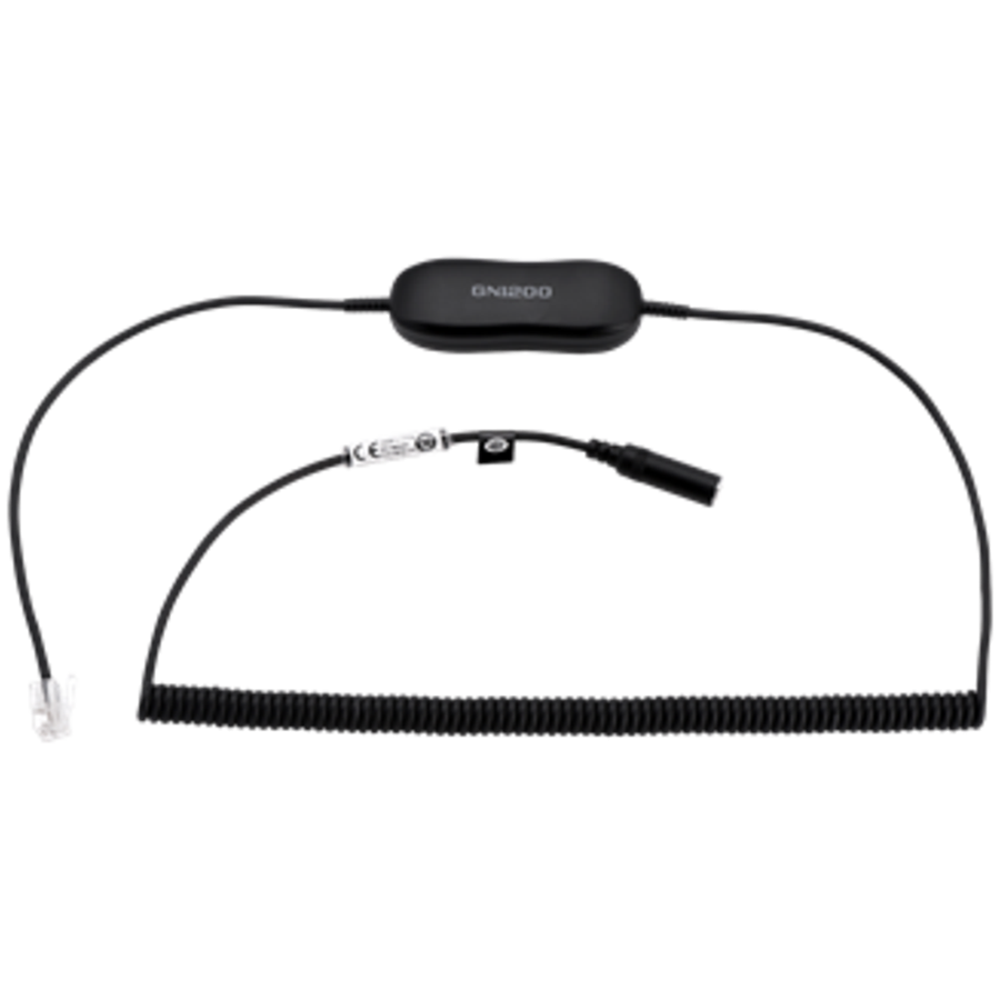 [88011-100] JABRA Desk phone cable for JABRA EVOLVE - RJ9 to 3,5 mm jack converter cable 2M.Desk phone compatibility Cisco models: 69xx, 79xx 8961, 99xx