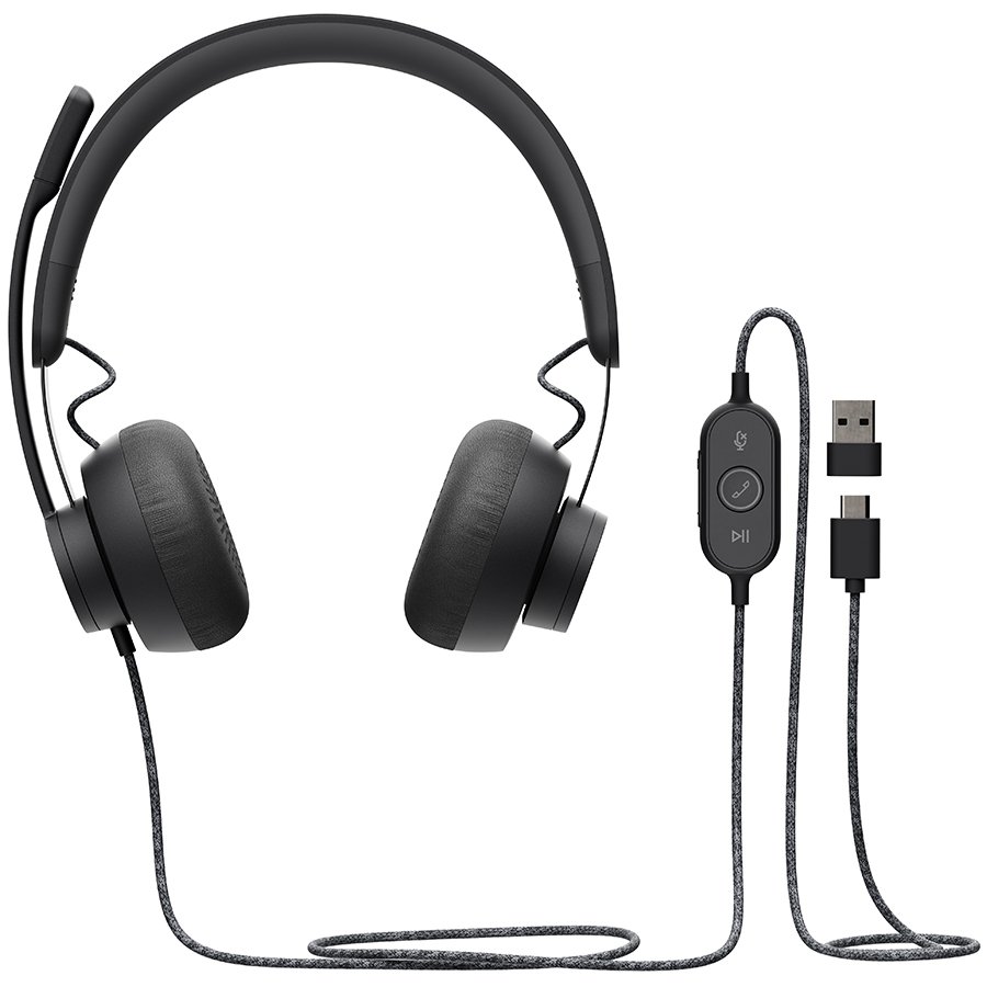 [981-000875] LOGITECH ZONE WIRED UC GRAPHITE - EMEA