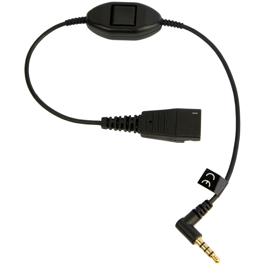 [8800-00-103] JABRA LINK Mobile QD to 3.5 mm.Connect QD headset to Mobile