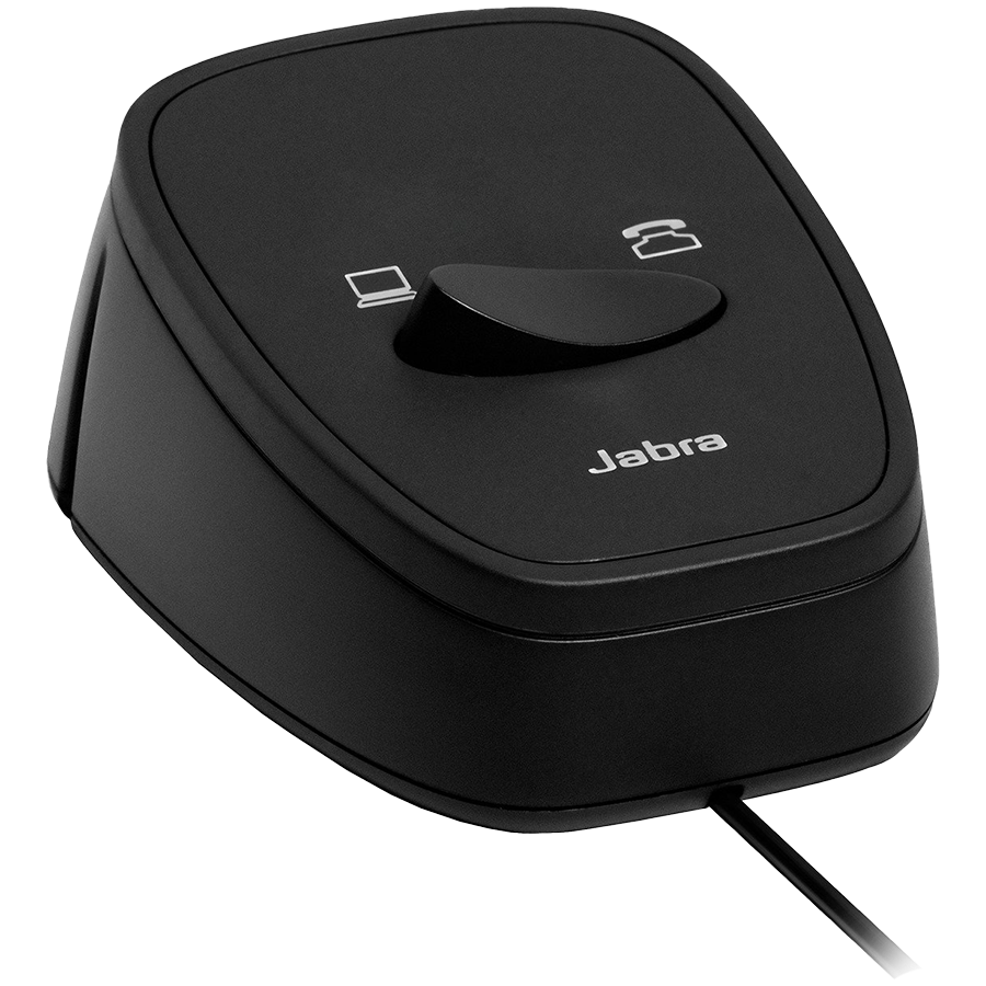 [180-09] JABRA Link 180 Switch seamlessly between desk and softphone, Plug & Play solution for corded JABRA Headsets with PC-based audio and voice- applications