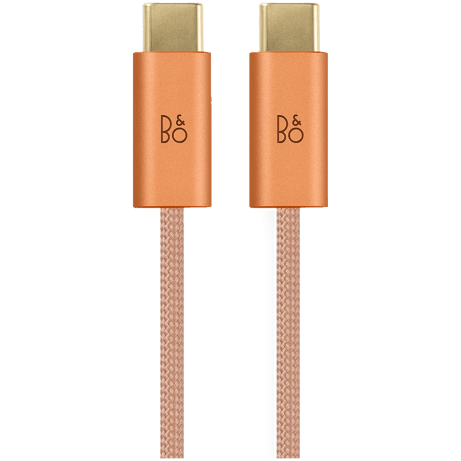 Beoplay H100 Charging Cable Fabric Sunset Apricot