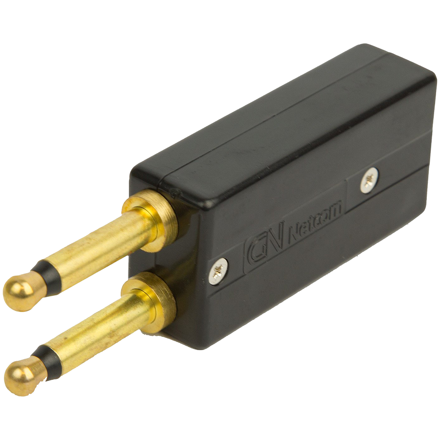 [0220-649] JABRA 2-prong jack PJ 327 with modular 4/4 Western socket; fi. for Lucent Callmaster (=Steck:28)