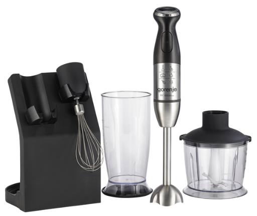 [29317] Gorenje Kitchen Blender Hand Mixer & Chopper 800W + Stand HBC807QB Black