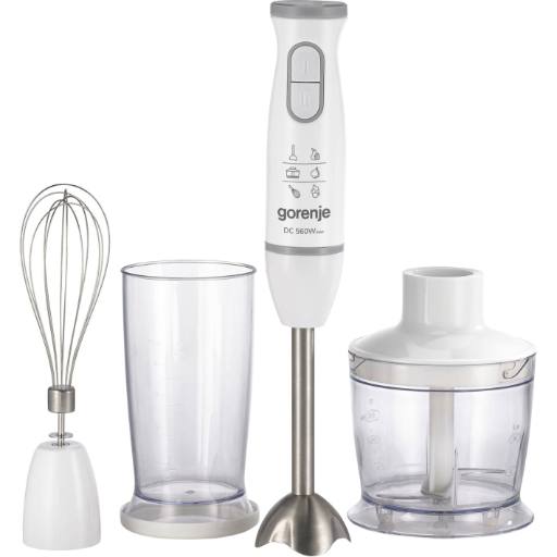 [29316] Gorenje Kitchen Blender Hand Mixer & Chopper 560W HBC564QW White