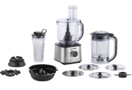 Gorenje Kitchen Blender Food Processor 1500W with 8 attachments SBR1500E Black/Inox