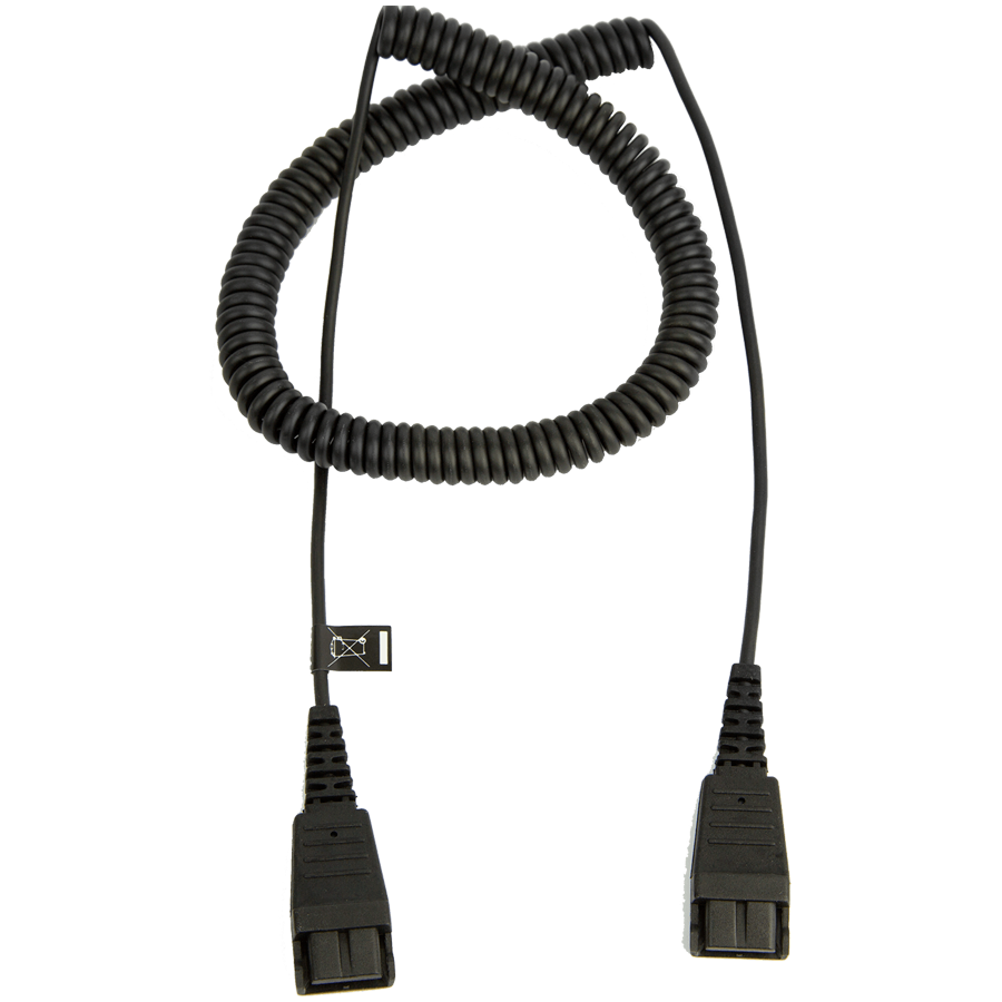 [8730-009] JABRA Extension cord, QD to QD, coiled, 0,5 - 2 meters