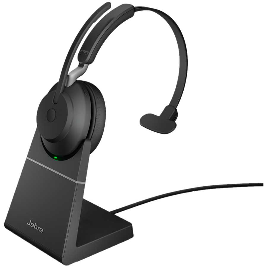 [26599-889-989] JABRA EVOLVE2 65, Link380a UC Mono Stand Black