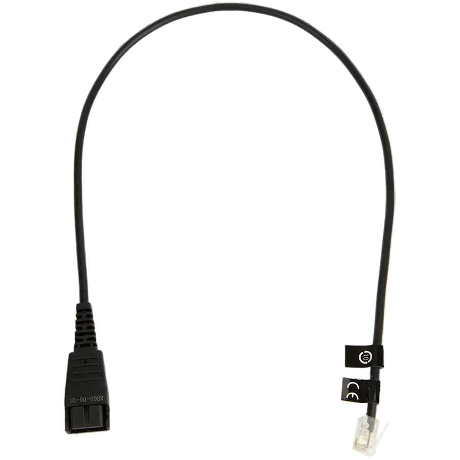 JABRA QD Cord to RJ10, straight, 0,5 meters, standard-allocation