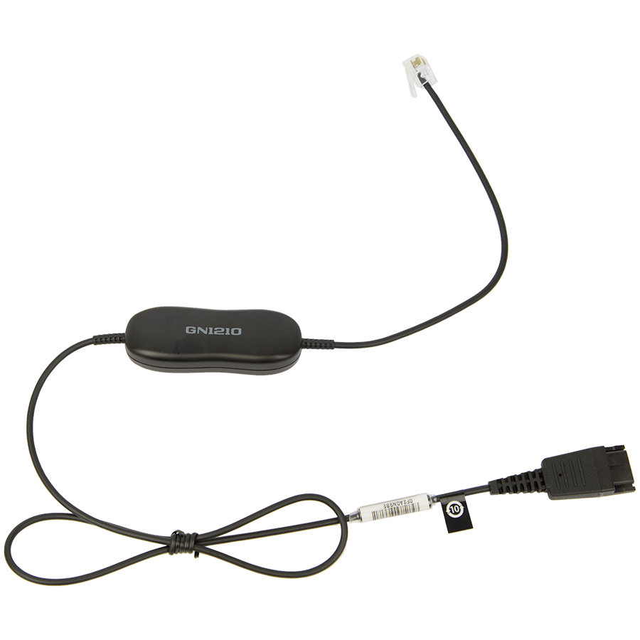 JABRA GN 1210 cord 0.8m straight QD to RJ9