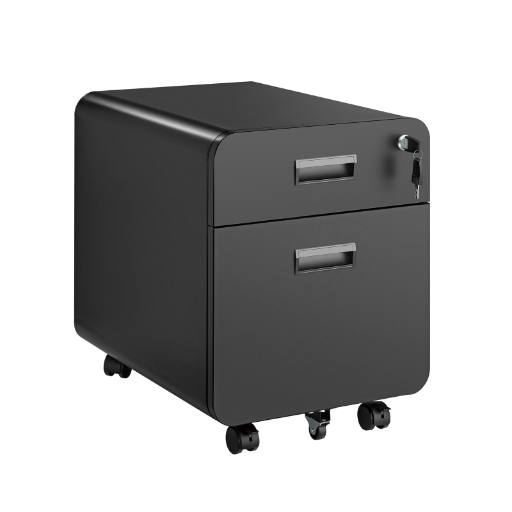 [29267] Lumivida File Cabinet Mobile with 2 Lockable Drawers CAB03-1