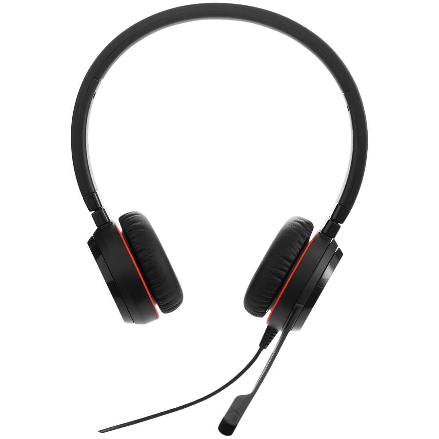 [5399-823-309] JABRA EVOLVE 30 II MS Stereo USB Headband, Noise cancelling, USB and 3.5 connectivity, with mute-button and volume control on the cord, with leather ear cushion, Microsoft optimized