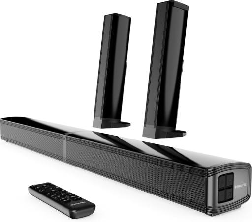 [29238] Majority Soundbar SB80 Split 2in1 Bar/Speakers 120W BT,HDMI,USB (Oakcastle)
