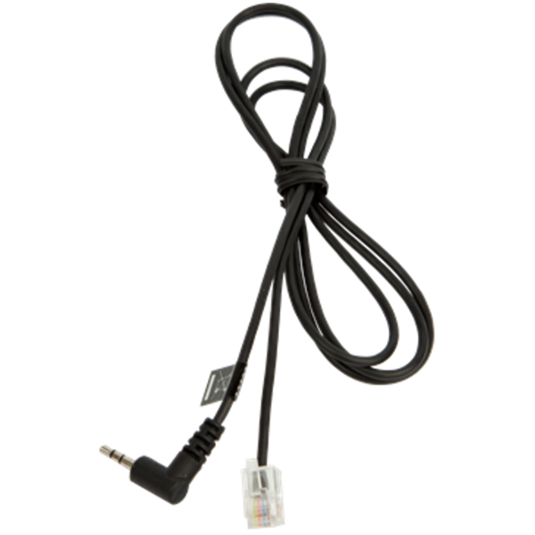 [8800-00-75] JABRA RJ10 Cord to 2,5mm pin plug, 1,0 meter; for Panasonic KX-T 7630, 7633, 7635 and e.g. GN9300, GN9120, GN Ellipse, GN8000